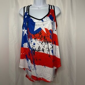 NWOT Patriotic Women's Tank Top Size 3XL